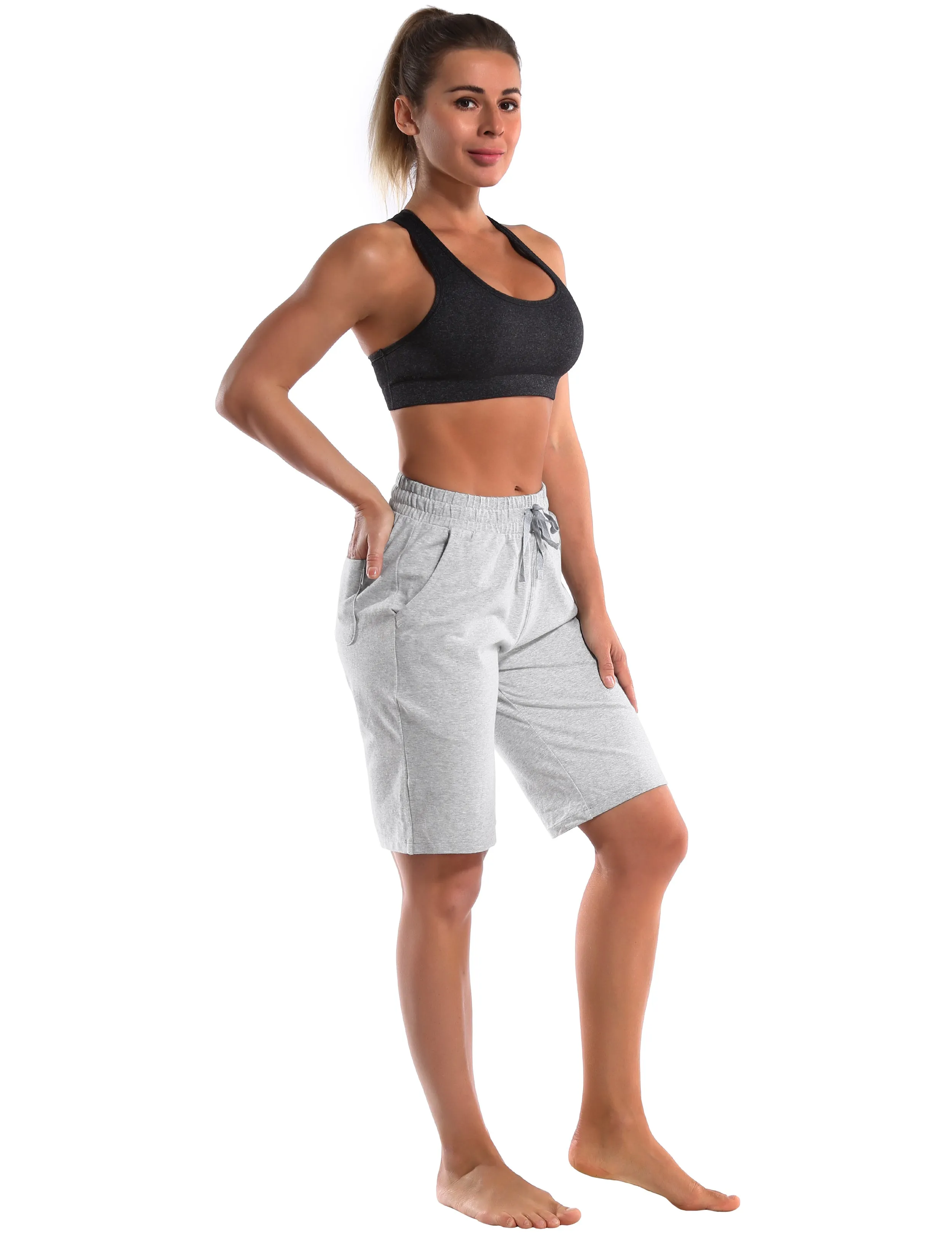 10" Joggers Shorts heathergray_Plus Size