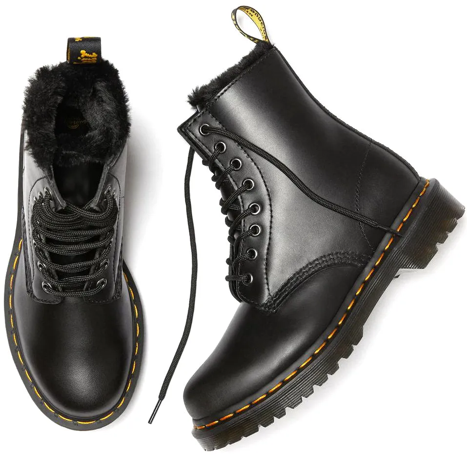 1460 Serena Faux Fur Lined Boots - Women's|-|Bottes en cuir Serena 1460 doublées de fourrure synthétique - Femme