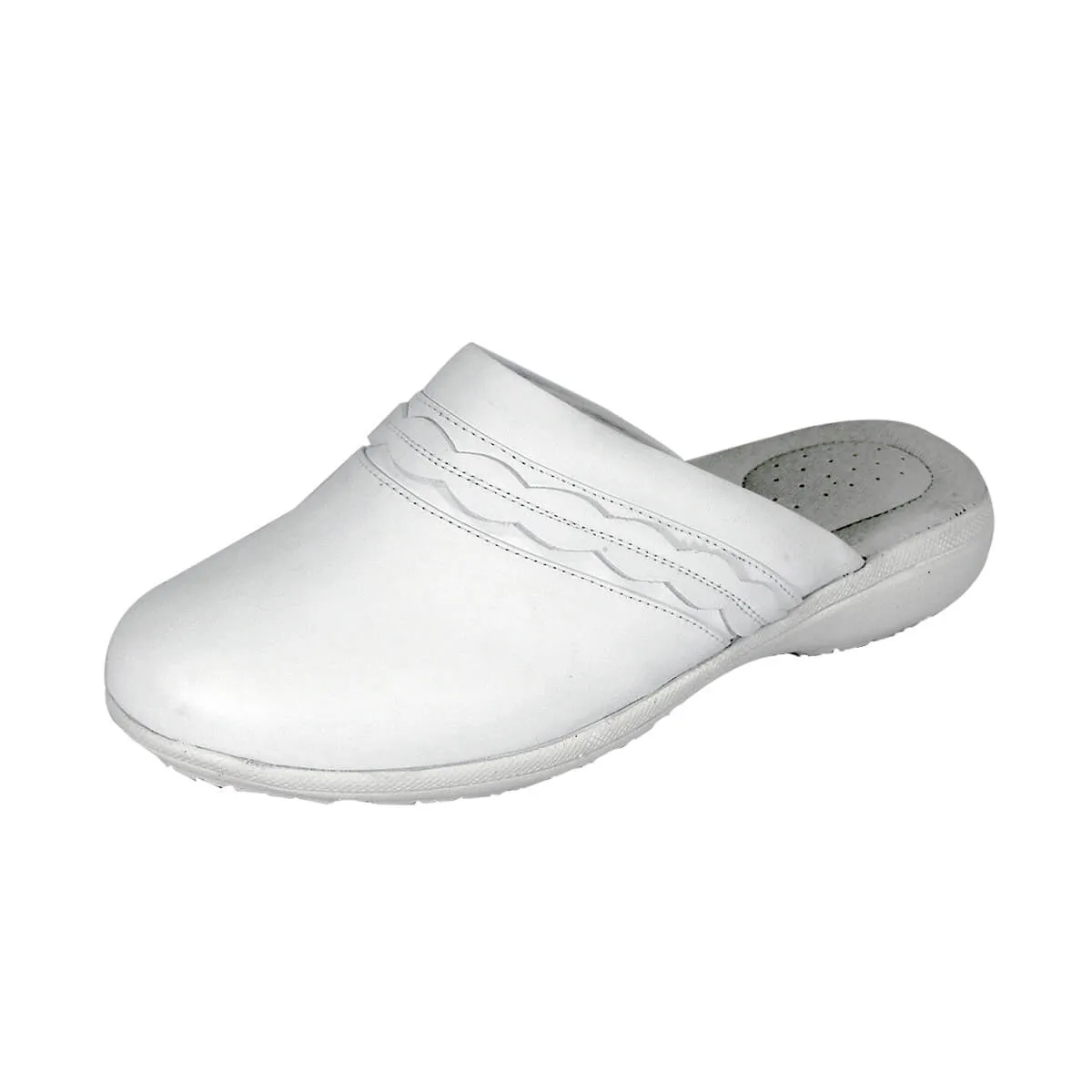 24 HOUR COMFORT Maura Women's Wide Width Leather Mules