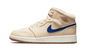 Air Jordan 1 Mid Fleece Pearl White
