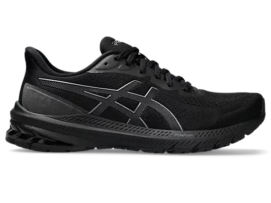 Asics womens gt-1000 12 b width 1012b450-001 all black