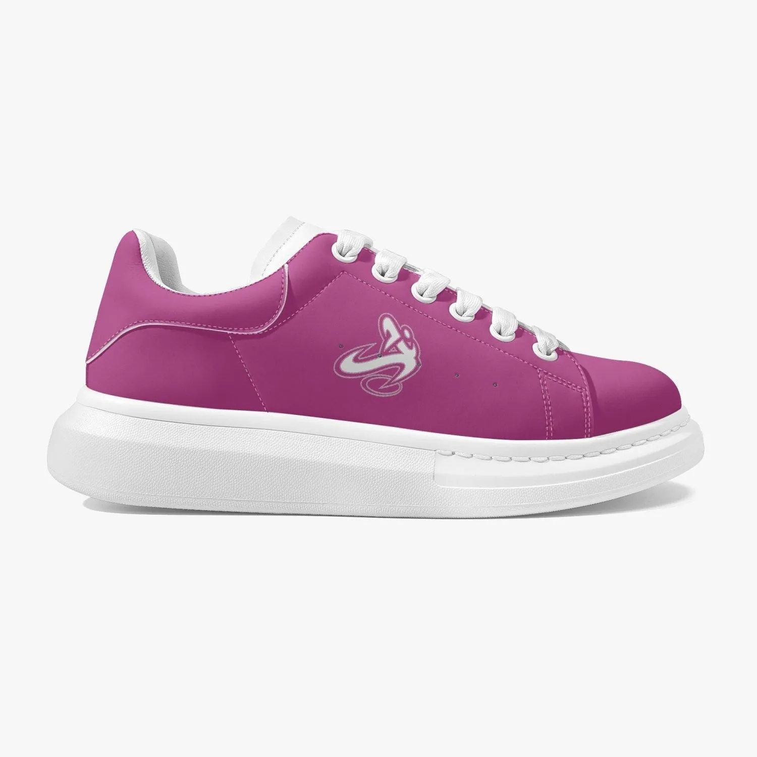 Athletic Apparatus Pink  Lifestyle Low-Top Leather Sneakers