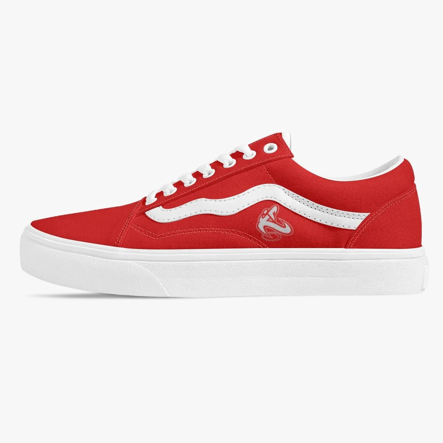 Athletic Apparatus Red Trendy Low-Top Canvas Sneakers