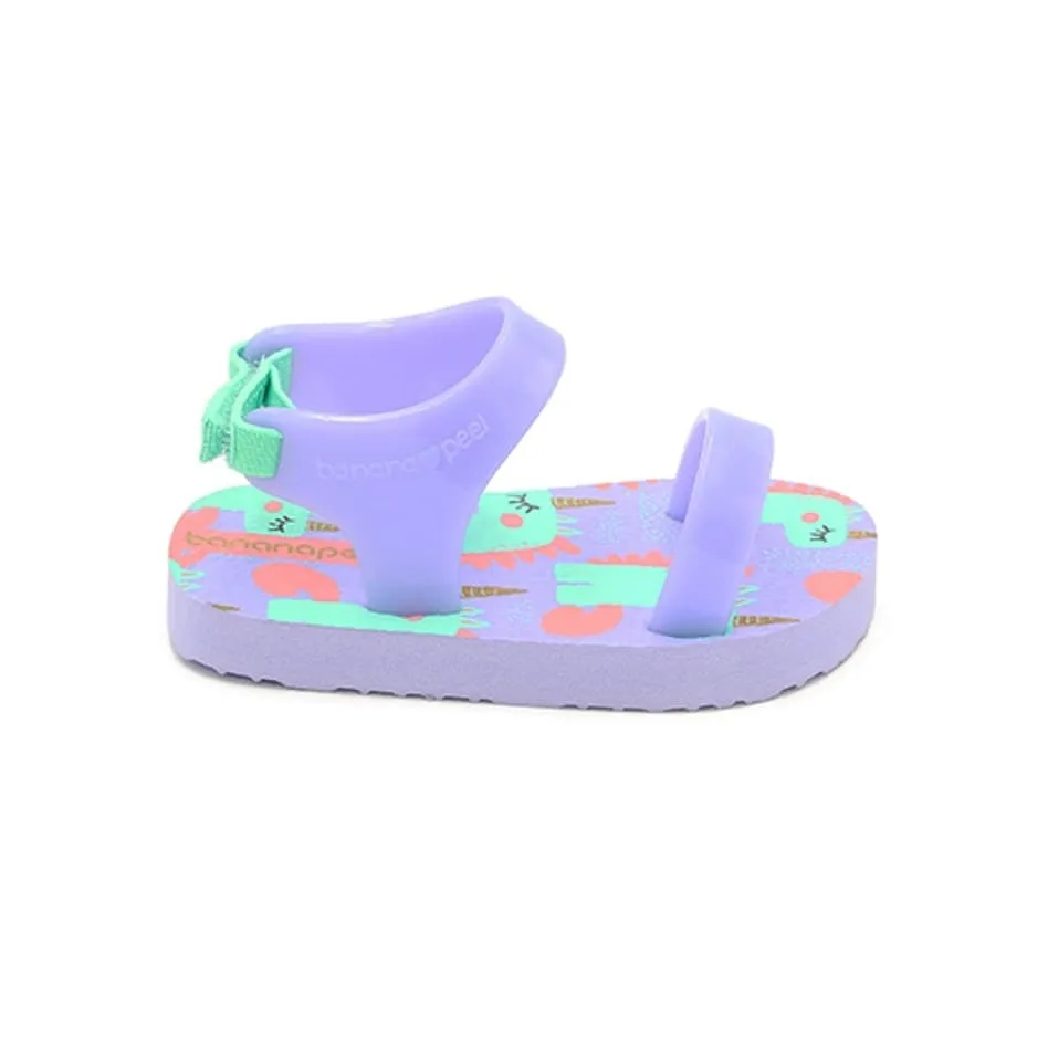 Banana Peel Slippers for Toddlers - Unimermaid Set Glitzy Prancer Purple