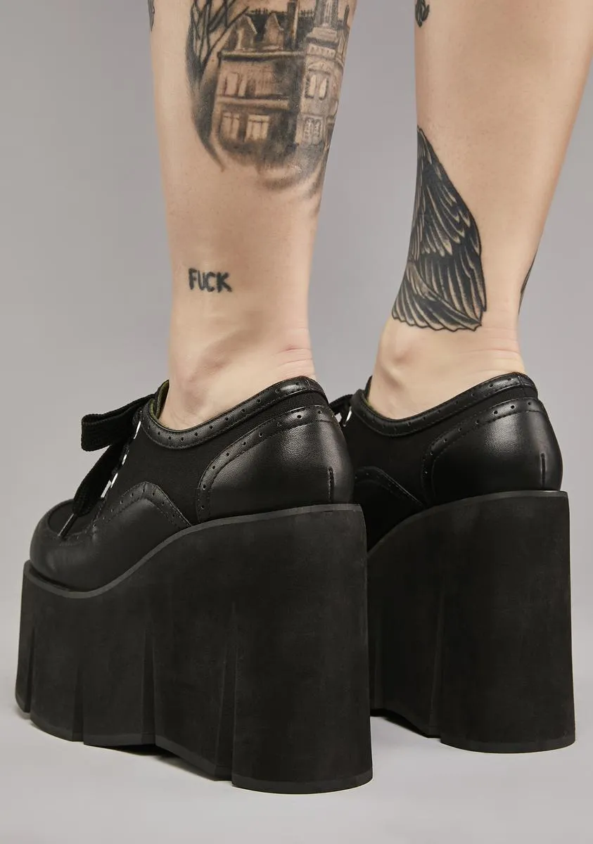 Being Blunt Platform Oxfords
