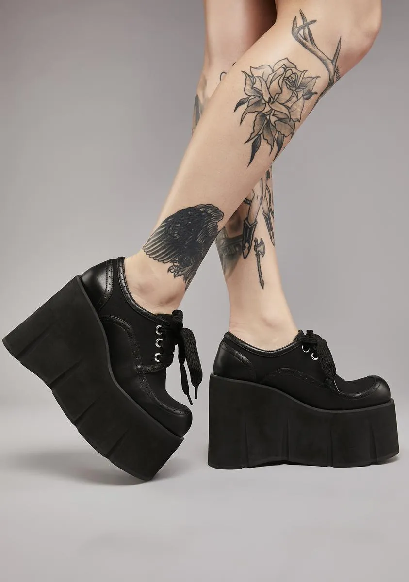 Being Blunt Platform Oxfords