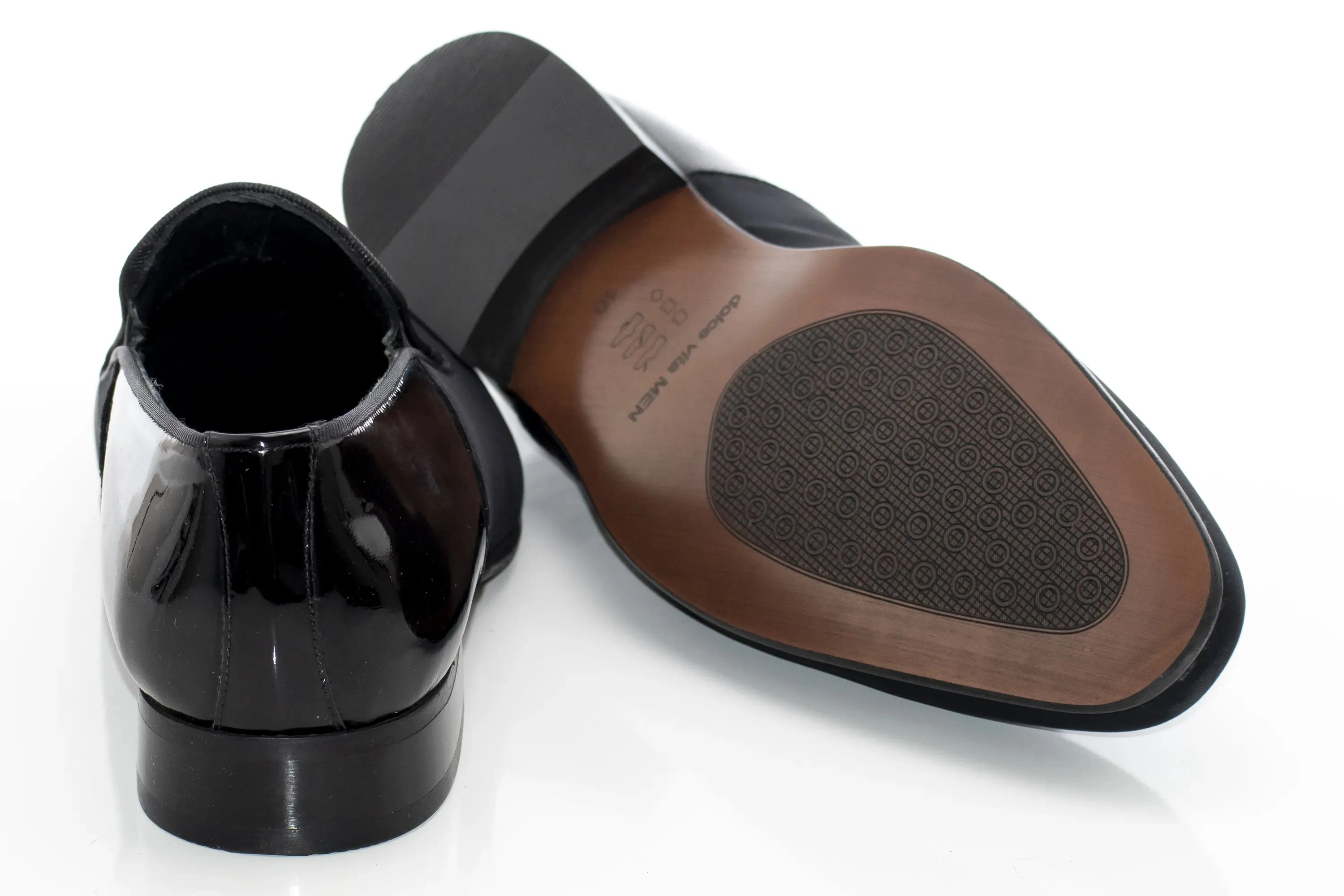 Black Satin Slip-On Loafers