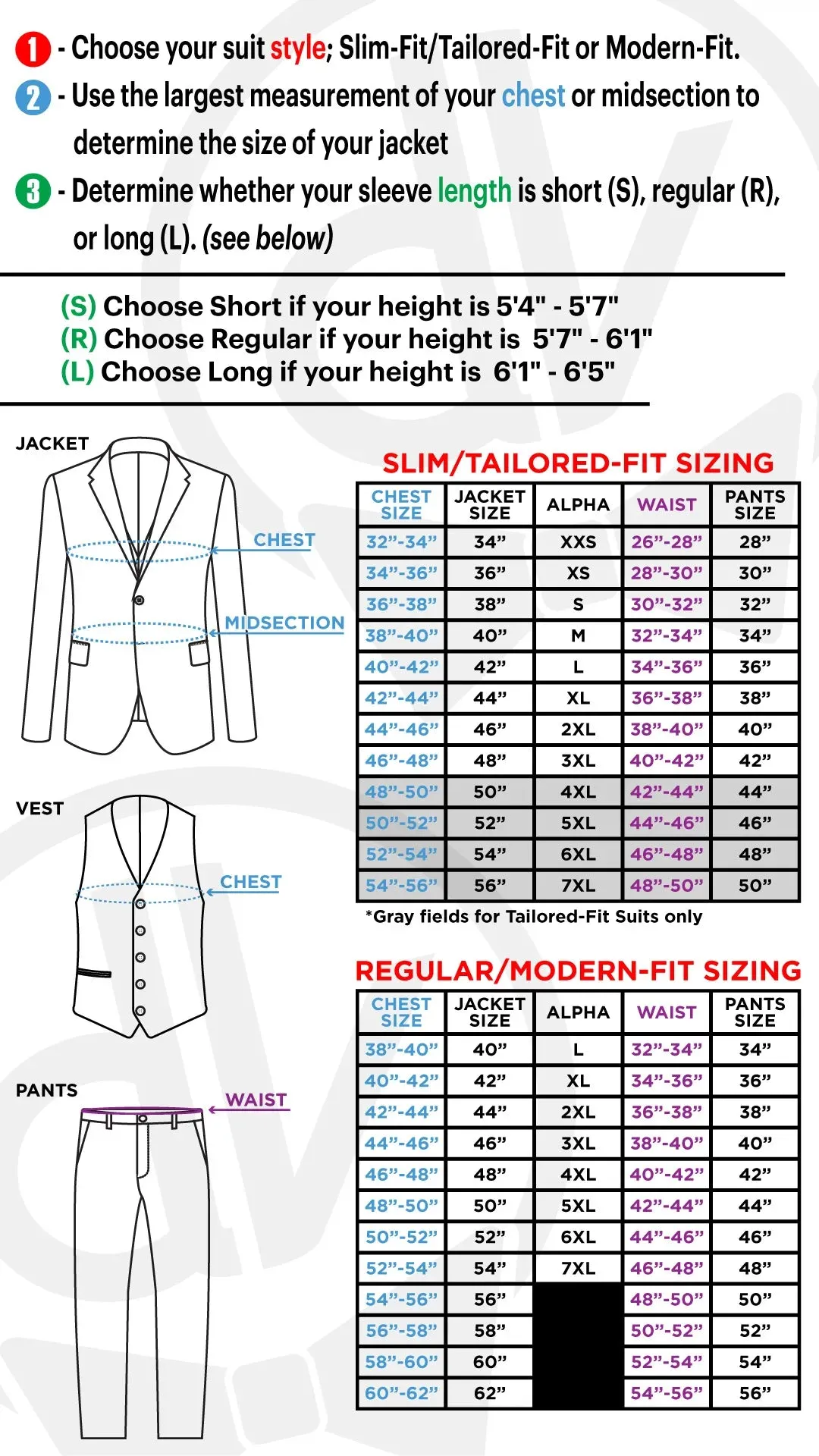 Copper Plaid 3-Piece Tailored-Fit Suit