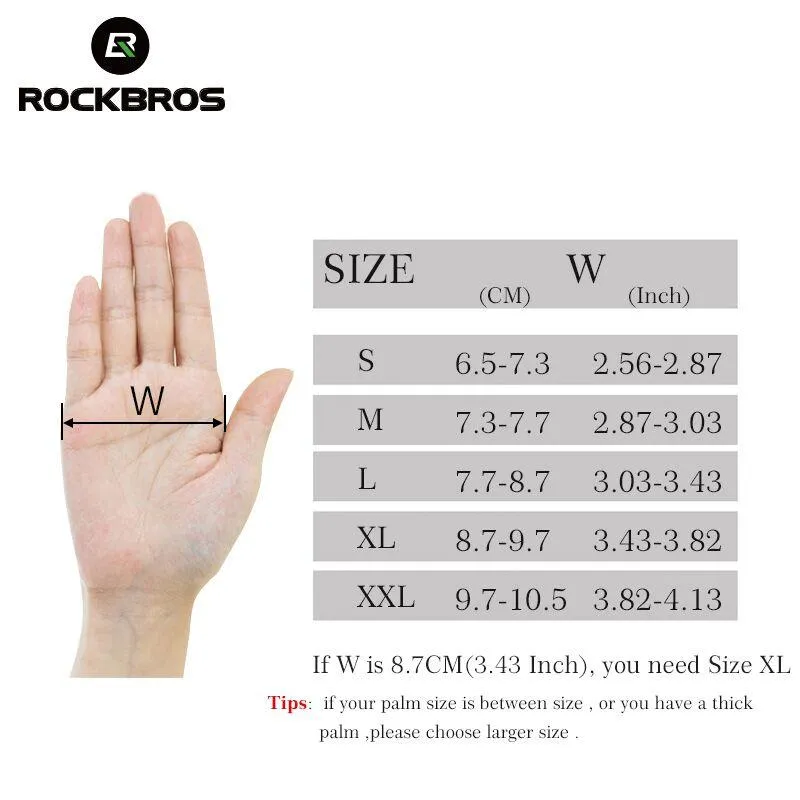 Cycling Gloves Winter Thermal Windproof Warm  Anti-slip