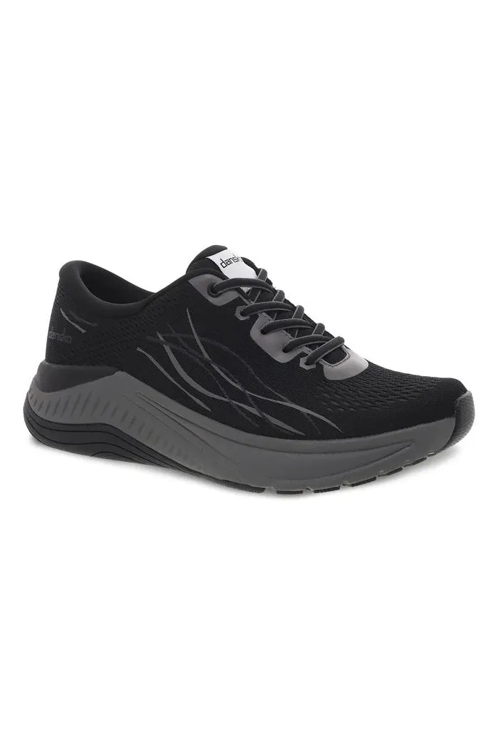 Dansko Pace Mesh Walking Sneaker Wide Width in Black/Grey