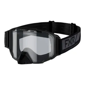 FXR 223111-1010-00 Black Ops Maverick Cold Stop Clear Goggle Vented Anti Fog Scratch Black