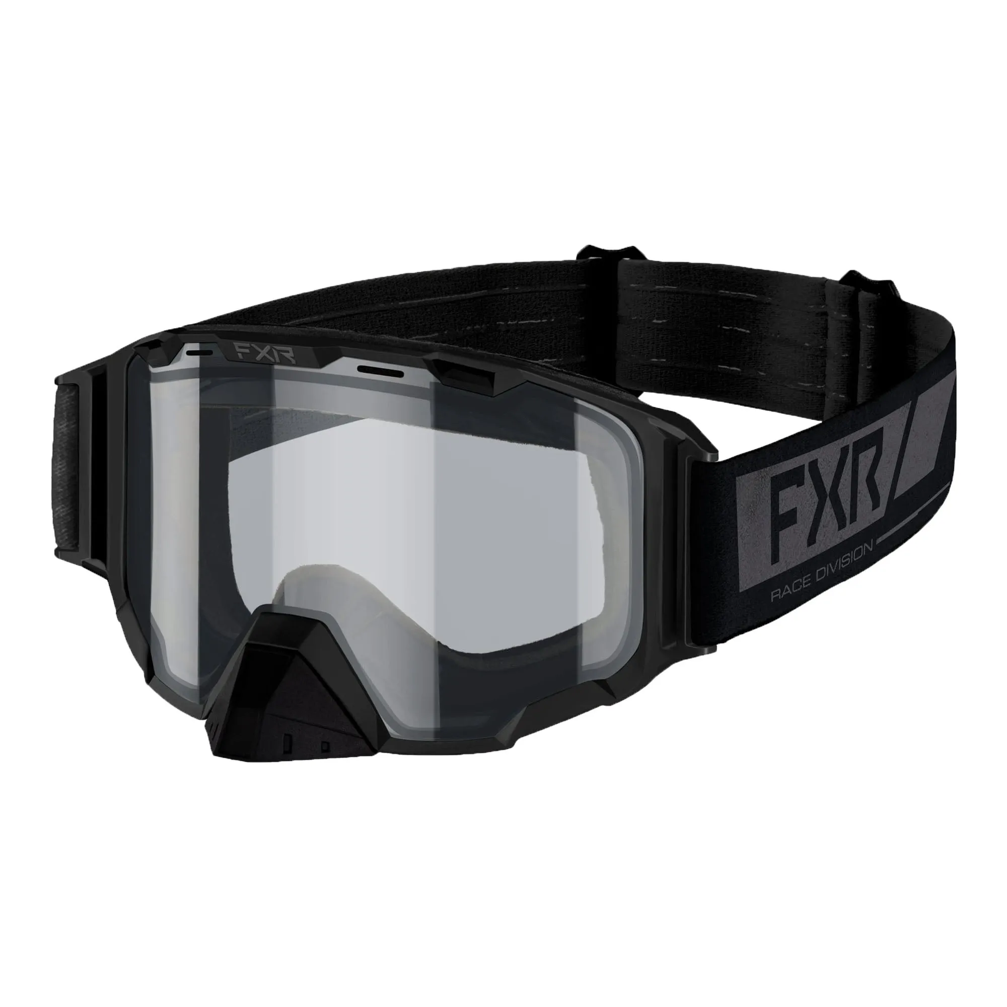 FXR 223111-1010-00 Black Ops Maverick Cold Stop Clear Goggle Vented Anti Fog Scratch Black