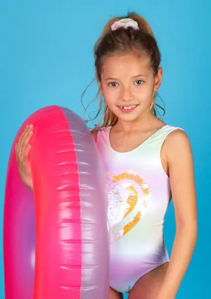 Girl's Tie Dye Swimsuit