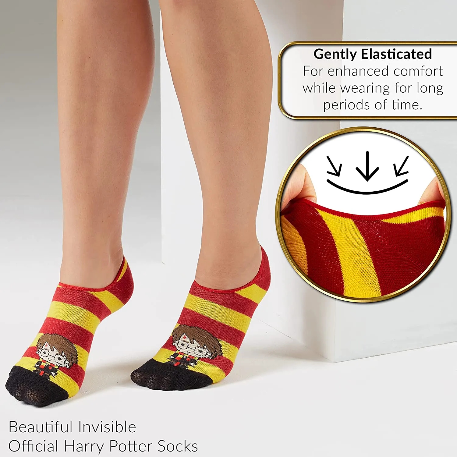 Harry Potter 5 Pairs Invisible Socks, No Show Socks Harry Potter Gifts