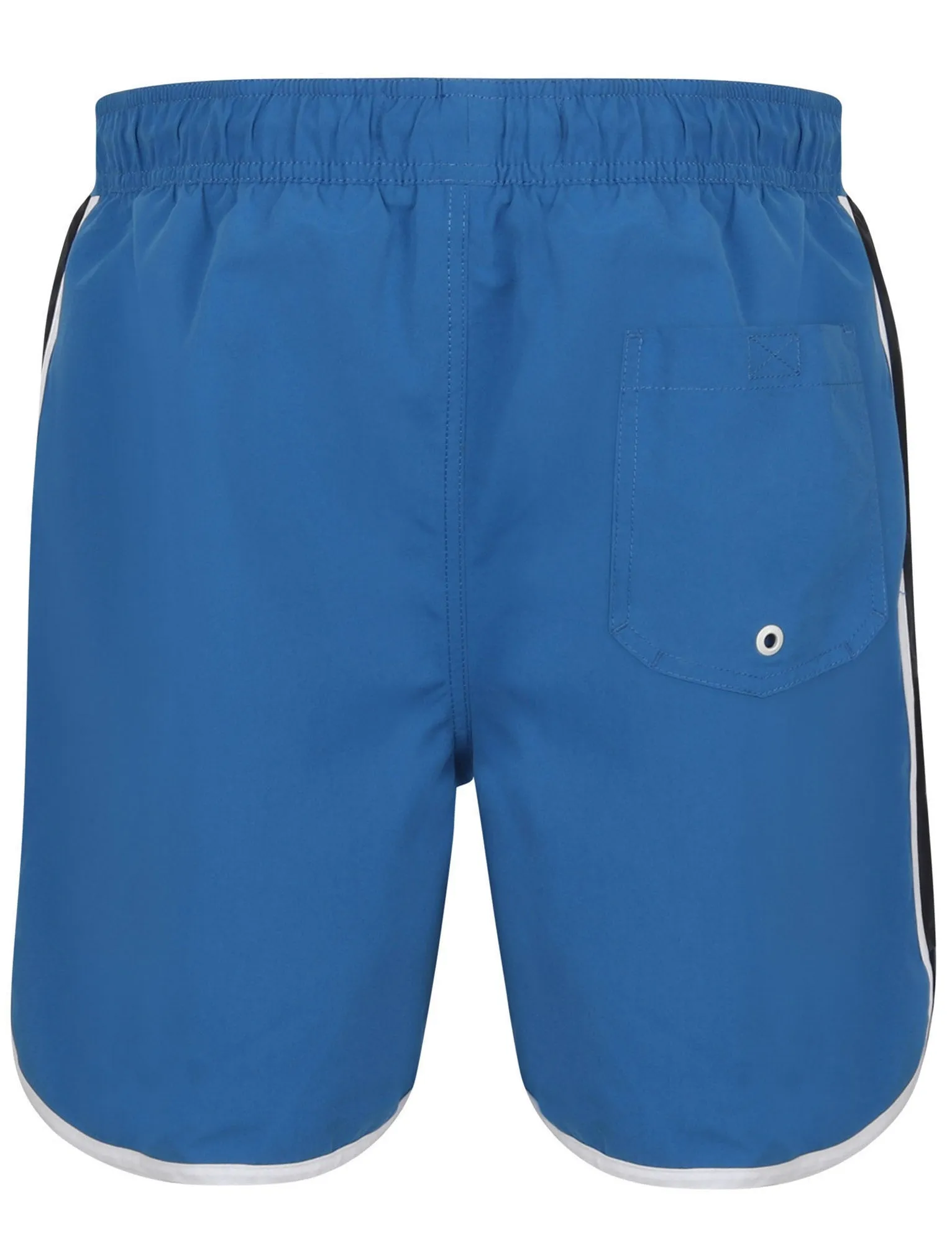 Haunani Runner Swim Shorts with Side Panels In Turkish Blue - Tokyo Laundry
