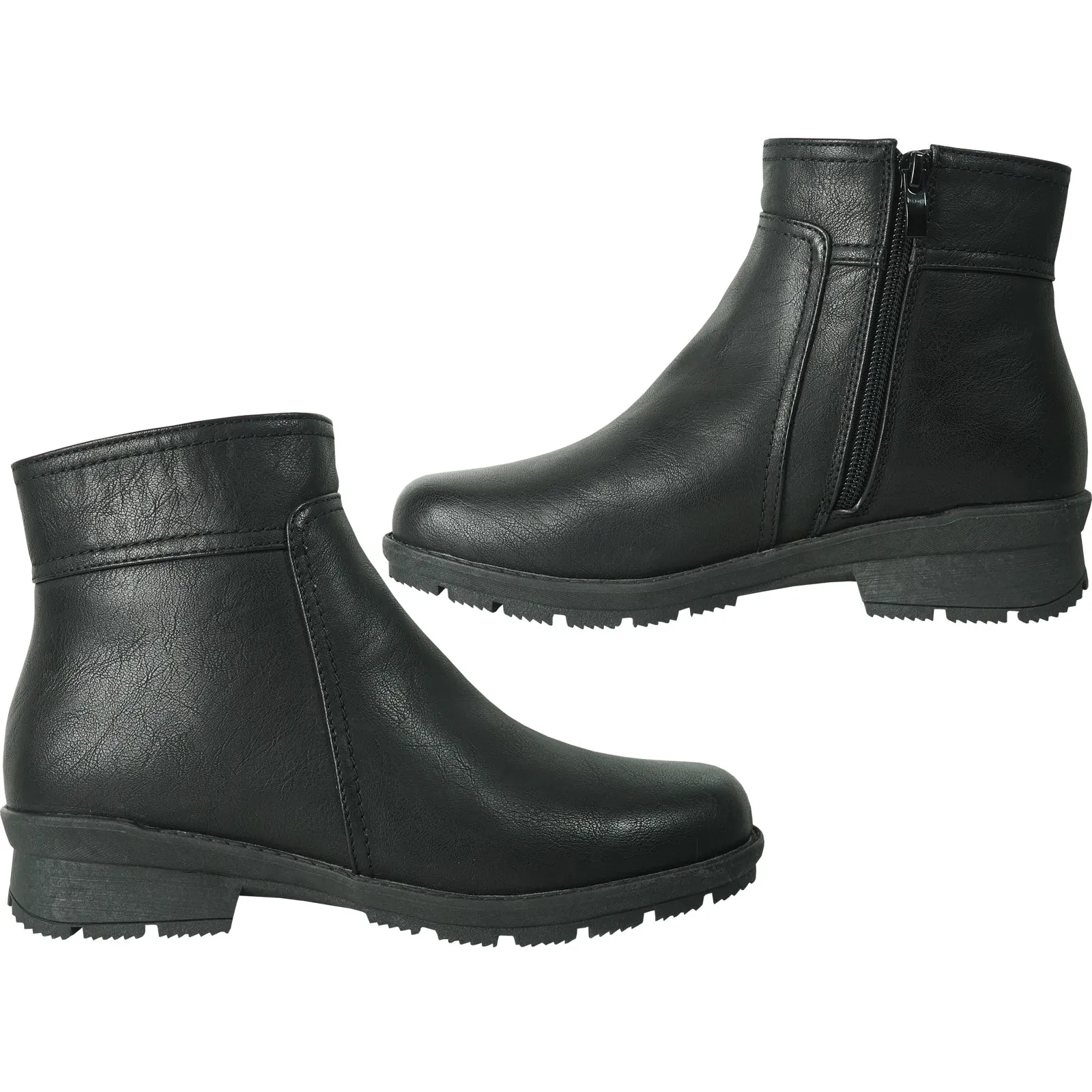 KOZI Canada Waterproof Women Boot NEIVA-1 Ankle Winter Fur Casual Boot Black
