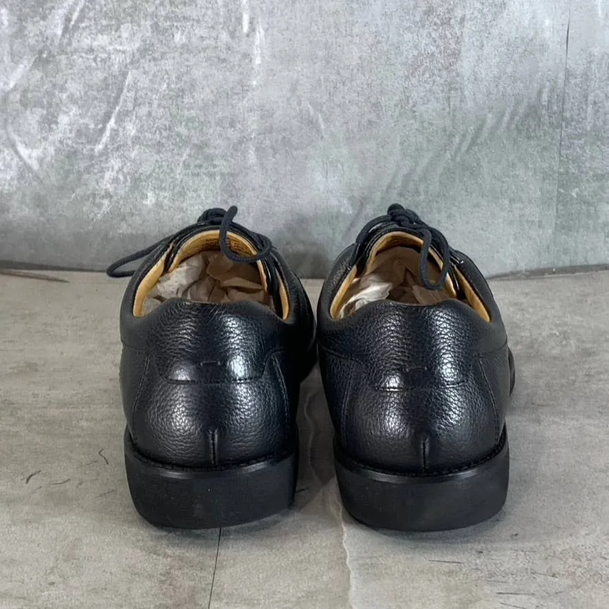 MJNY BY MARC JOSEPH Men's Black Leather Wellington Lace-Up Oxfords SZ 9