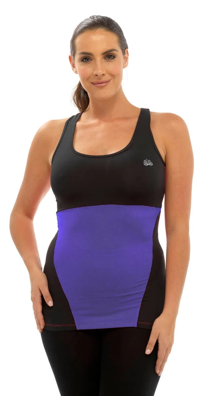 OCTAVE Ladies Sport Fitness Sleeveless Vest Top Set - Yoga / Gym / Workouts