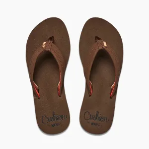 Reef Womens Cushion Breeze Flip Flops - Chocolate