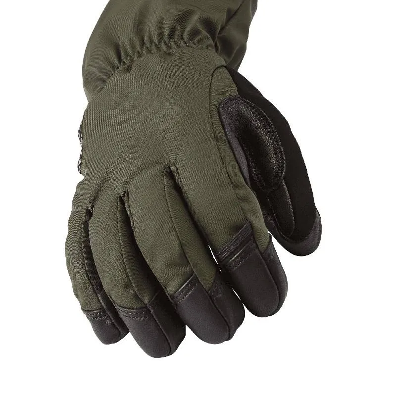 SealSkinz Southery Waterproof Extreme Cold Weather Gauntlet Gloves - Olive