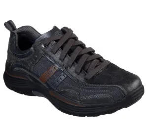 Skechers Men's EXPENDED-MANDEN Leather LACE UP Oxford CHARCOAL