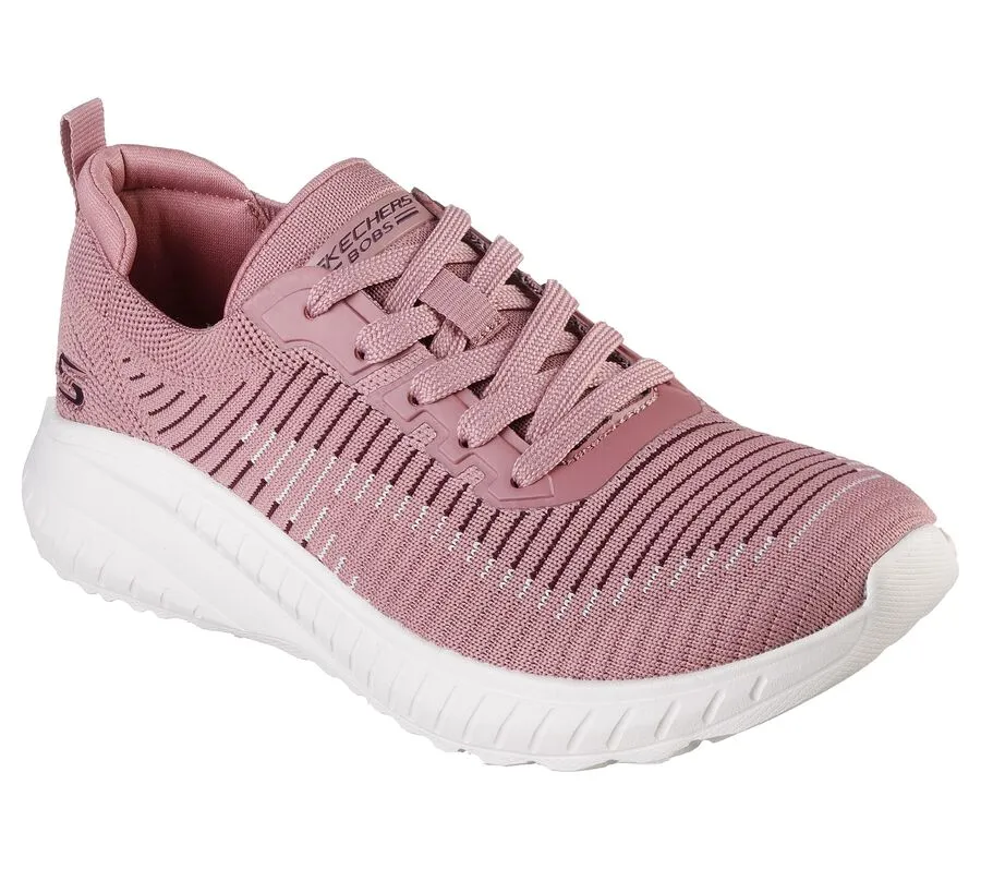 Skechers Womens Bobs Squad Chaos Renegade Parade Trainers - Mauve