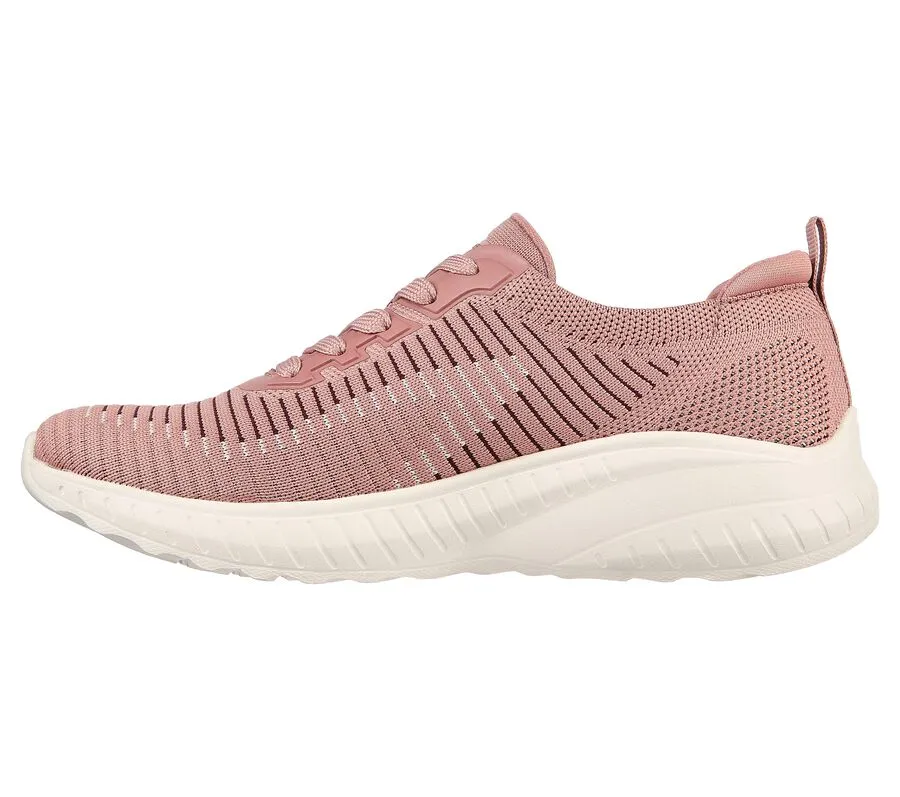 Skechers Womens Bobs Squad Chaos Renegade Parade Trainers - Mauve