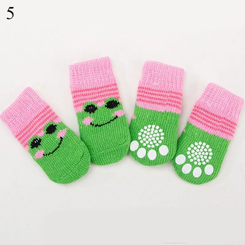 Soft Puppy Knit Socks; Anti Slip; Skid