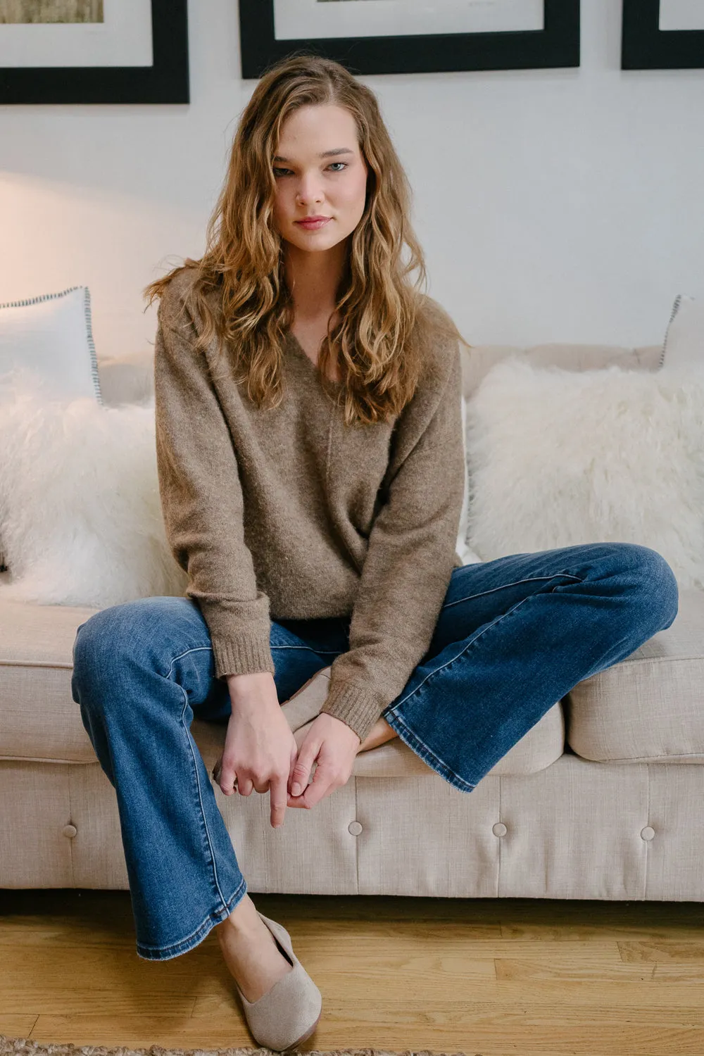 Tanya Mid Rise Thermal Bootcut Jeans