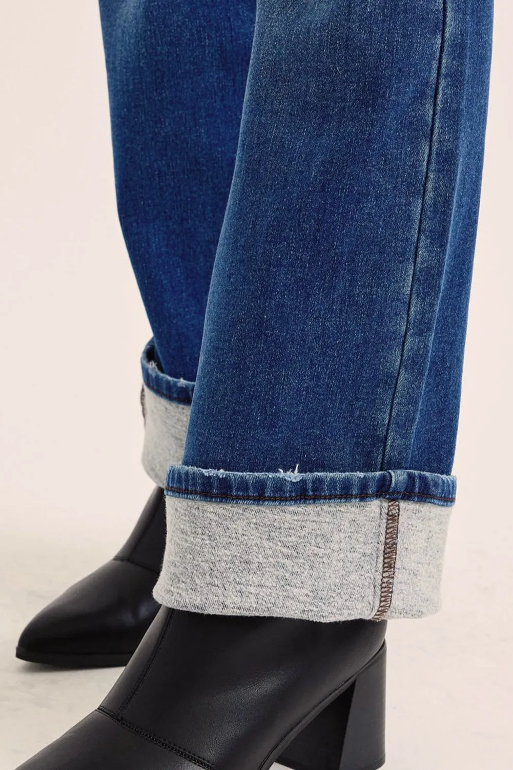 Tanya Mid Rise Thermal Bootcut Jeans
