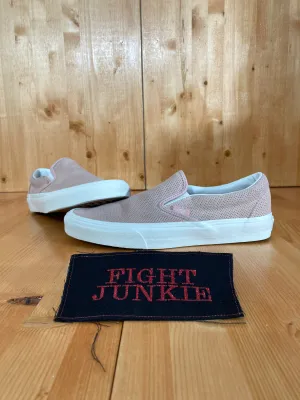 VANS CLASSIC SLIP ON PERFORATED Women Size 9.5 Unisex Suede Shoes Sneakers
