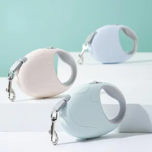 Whisker Shack Anti-Slip Retractable Leash - 3m/5m, Pink/White/Blue